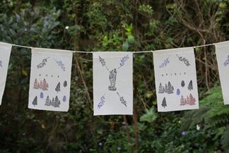 Wolf Spirit Prayer Flag